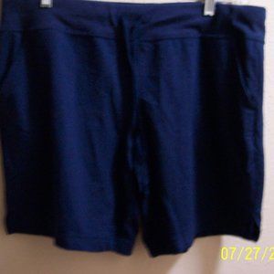 Women"s Athletic Works Navy Blue Shorts Size XL